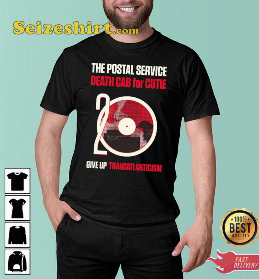 The Postal Service Death CAB For Cutie 20 Give Up Transatlanticism Unisex T-Shirt The Postal Service Death CAB For Cutie 20 Give Up Transatlanticism Unisex T-Shirt
