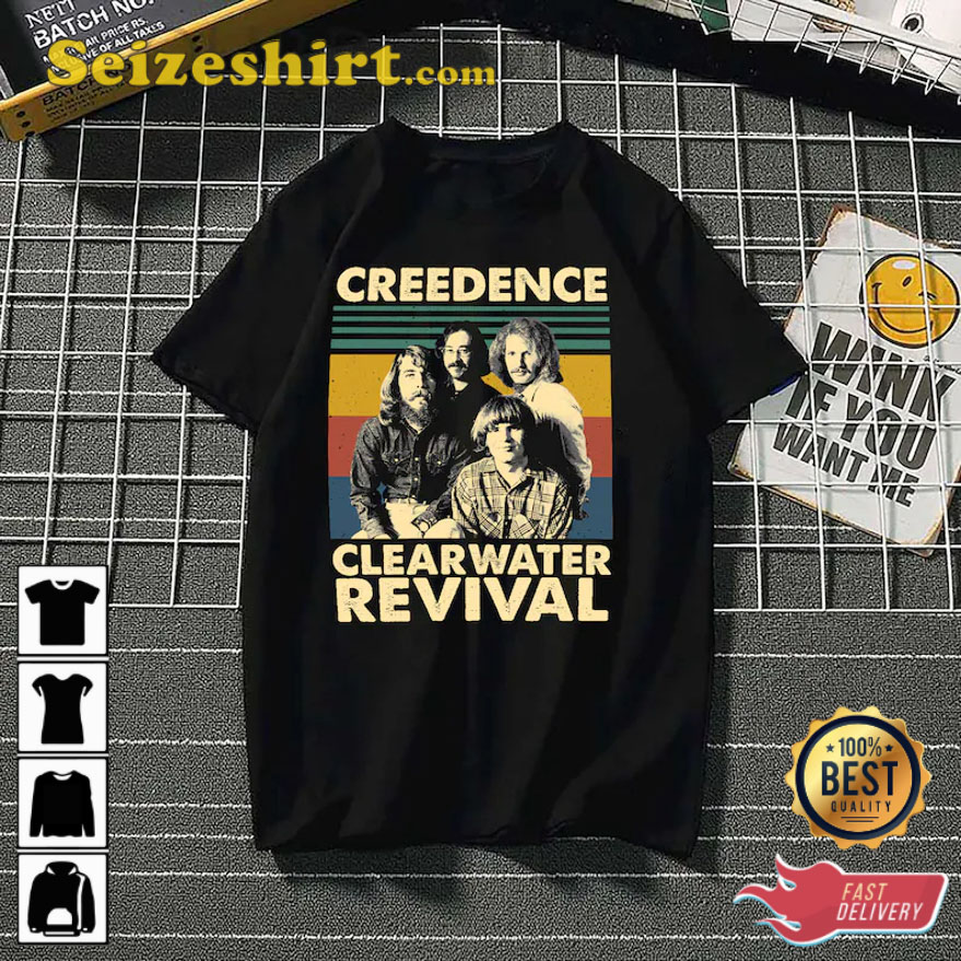 Creedence Clearwater Revival Rock Band Vingate T-Shirt Creedence Clearwater Revival Rock Band Vingate T-Shirt