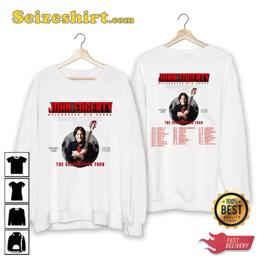 John Fogerty Creedence Clearwater Revival The Celebration Tour T-Shirt John Fogerty Creedence Clearwater Revival The Celebration Tour T-Shirt
