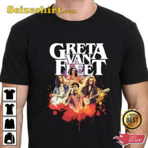 Greta Van Fleet Rock Band Color Cotton T-Shirt