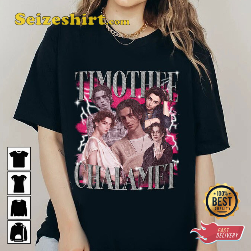 Timothée Chalamet SAG Call Me By Your Name Movie Retro T-Shirt Timothée Chalamet SAG Call Me By Your Name Movie Retro T-Shirt