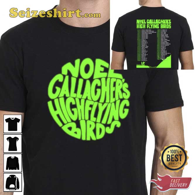 Noel Gallaghers High Flying Birds Tour Tee Shirt Noel Gallaghers High Flying Birds Tour Tee Shirt