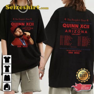 Quinn XCII Plans The Peoples Tour 2026 Fan Gift Double Side T shirt
