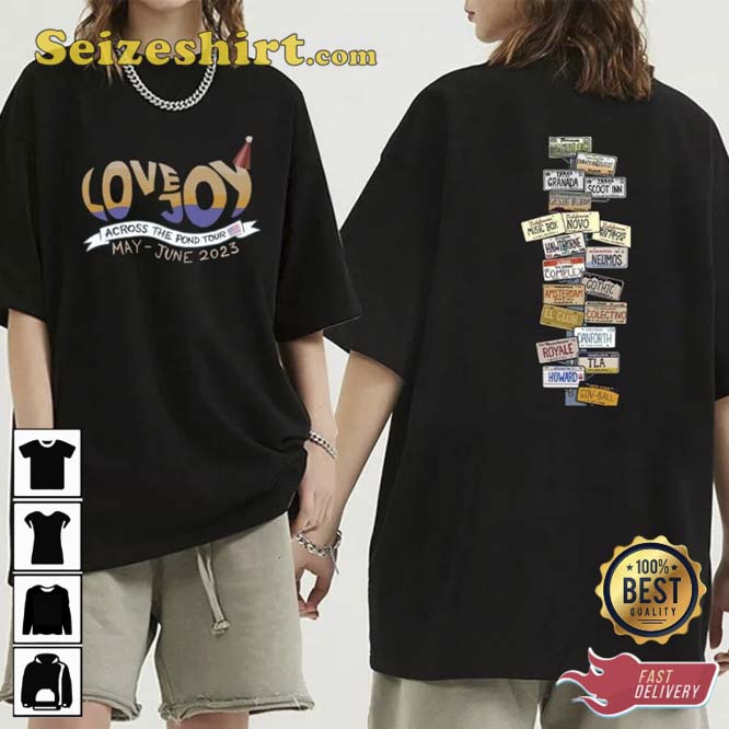 Lovejoy Across The Pond Tour 2026 Tour Gift For Fan Shirt Lovejoy Across The Pond Tour 2026 Tour Gift For Fan Shirt