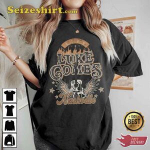 Luke Combs Fire Guitar Nashville T-Shirt