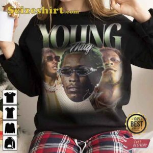 Young Thug Merch Tour Barter 6 Jeffery Bad Boy Logo Hits Songs T Shirt2.jpg