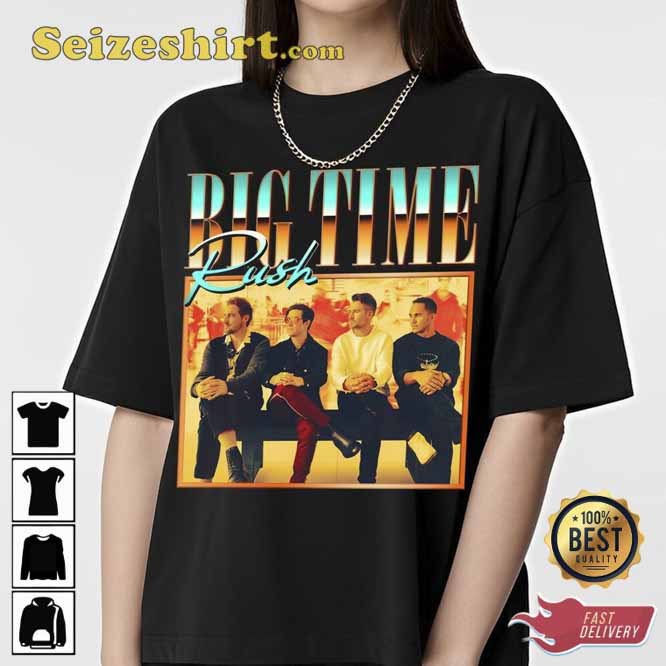 Big Time Rush Pop Music Big Time Rush BTR T-Shirt Big Time Rush Pop Music Big Time Rush BTR T-Shirt