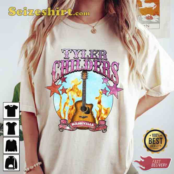 Tyler Childers Guitar Whitehouse Road Purgatory T-Shirt Tyler Childers Guitar Whitehouse Road Purgatory T-Shirt