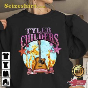 Tyler Childers Guitar Whitehouse Road Purgatory T-Shirt 1 Tyler Childers Guitar T Shirt2.jpg