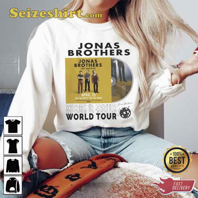 Vintage Jonas Brothers 5 Nights On Broadway Tour 2026 T-Shirt Vintage Jonas Brothers 5 Nights On Broadway Tour 2026 T-Shirt