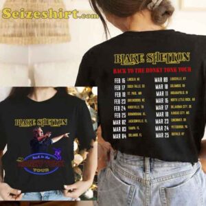 Blake Shelton Back to the Honky Tonk Tour 2026 Gainbridge Fieldhouse T-Shirt
