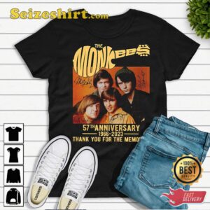 The Monkees 57th Anniversary 1966-2026 Gift For Fan Shirt