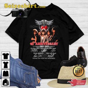Bon Jovi 40th Anniversary 1983-2026 Gift For Fan T-Shirt