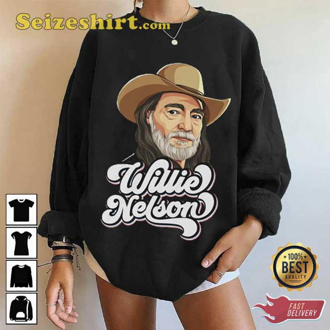Willie Nelson On the Road Again Honeysuckle Rose T-Shirt Willie Nelson On the Road Again Honeysuckle Rose T-Shirt
