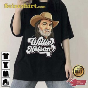 Willie Nelson On the Road Again Honeysuckle Rose T-Shirt 1 Willie Nelson Unisex Softstyle T Shirt2.jpg