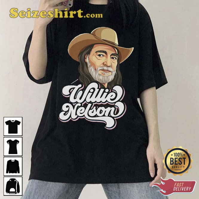 Willie Nelson On the Road Again Honeysuckle Rose T-Shirt Willie Nelson On the Road Again Honeysuckle Rose T-Shirt