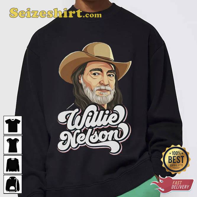 Willie Nelson On the Road Again Honeysuckle Rose T-Shirt Willie Nelson On the Road Again Honeysuckle Rose T-Shirt