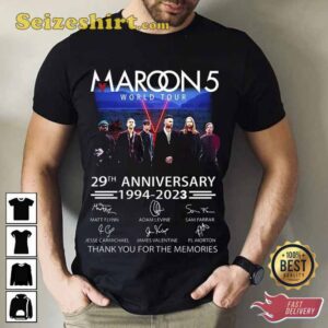 29th Anniversary Maroon 5 Band World Tour 2026 Shirt 2 29th Anniversary Maroon 5 Band Shirt3.jpg