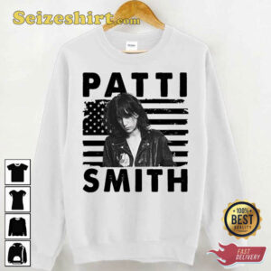 American Flag Patti Smith Music Unisex T Shirt2.jpg