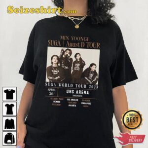 Suga Agust D World Tour 2026 Min Yoongi Fan Gift T-Shirt Design