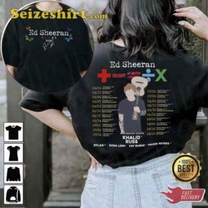 Ed Sheeran Music Concert World Tour 2026 Shirt For Fans