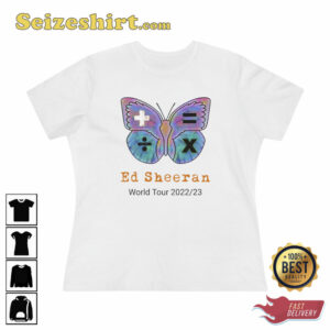Ed Sheeran Butterfly World Tour Concert 2026 Shirt For Fans