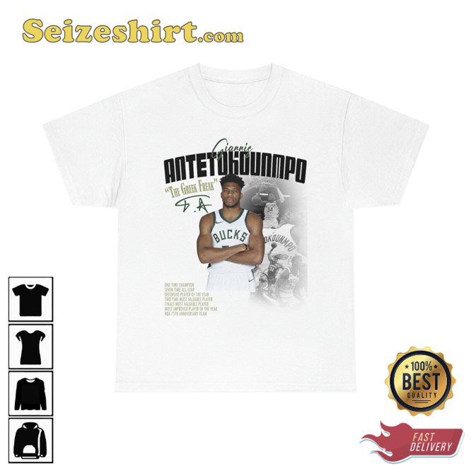 Giannis Antetokounmpo The Greek Freak Basketball T-Shirt Giannis Antetokounmpo The Greek Freak Basketball T-Shirt