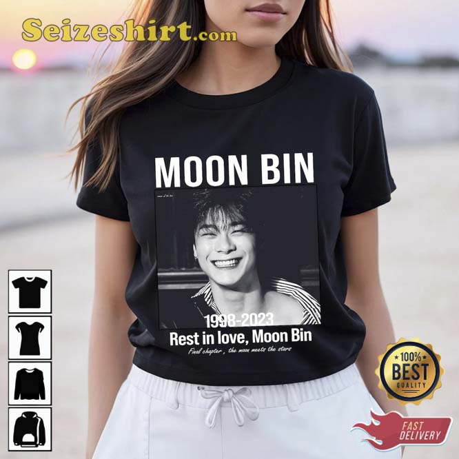 Rest in Love Moon Bin 1998 – 2026 Memorial T-shirt Rest in Love Moon Bin 1998 – 2026 Memorial T-shirt