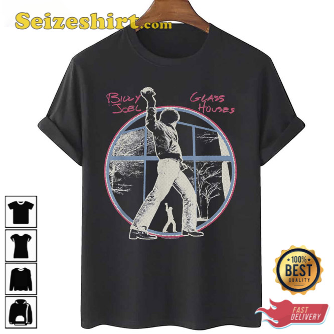 Billy Joel Glass Houses Vintage T-Shirt Gift For Fan Billy Joel Glass Houses Vintage T-Shirt Gift For Fan