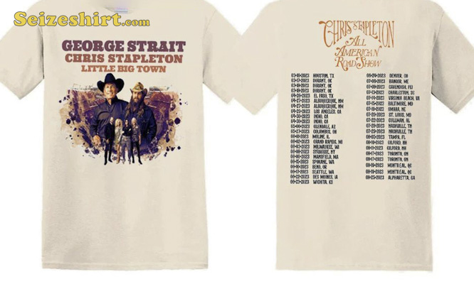 Chris Stapletons All American Road Show Tour 2026 Double Side Trending Unisex T-Shirt Chris Stapletons All American Road Show Tour 2026 Double Side Trending Unisex T-Shirt