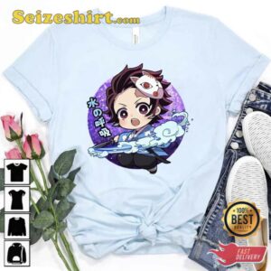 Tan With Cute Mask Entertainment District Arc Kimetsu no Yaiba T Shirt 2.jpg
