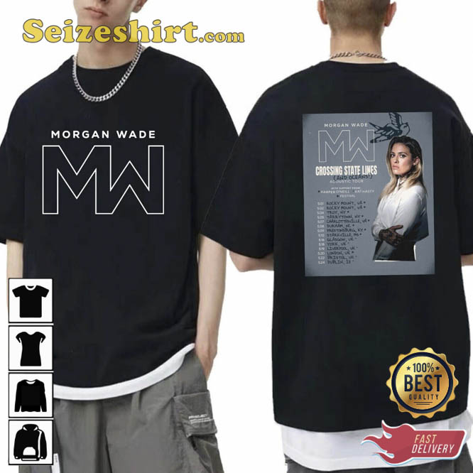 Morgan Wade Crossing State Lines Tour 2026 T-Shirt Morgan Wade Crossing State Lines Tour 2026 T-Shirt