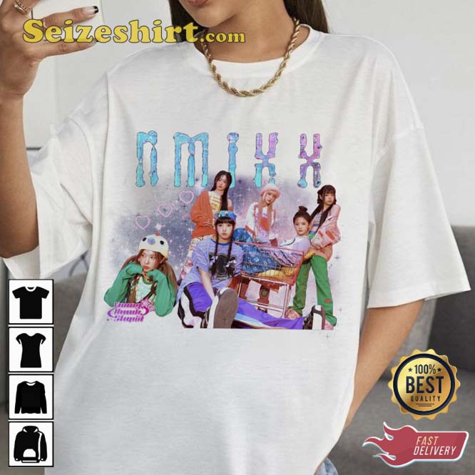 Nmixx Kpop Music Funky Glitter Christmas Unisex Shirt Nmixx Kpop Music Funky Glitter Christmas Unisex Shirt