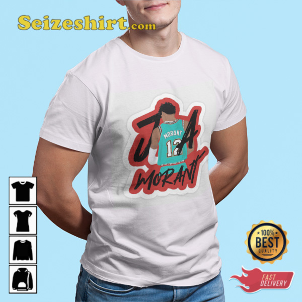 Ja Morant Grizzlies Tennessee NBA Rookie T-Shirt Ja Morant Grizzlies Tennessee NBA Rookie T-Shirt