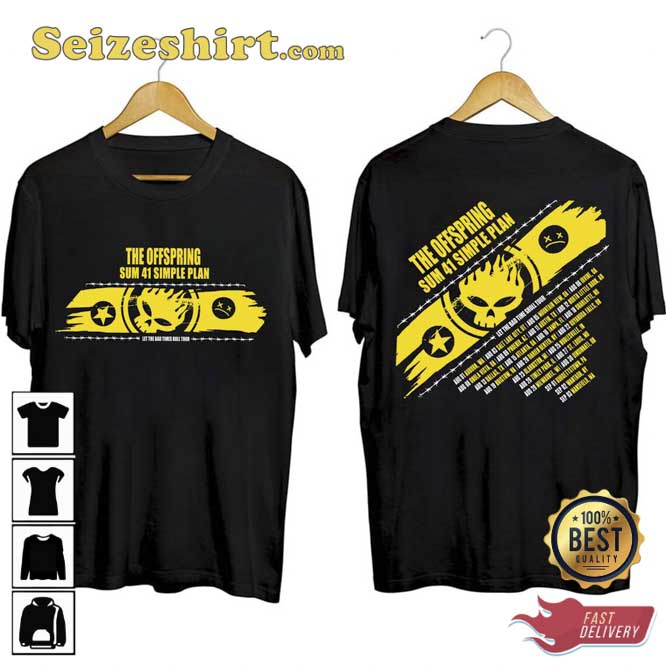 The Offspring Sum41 Simple Plan Let The Bad Times Roll Tour 2026 Shirt The Offspring Sum41 Simple Plan Let The Bad Times Roll Tour 2026 Shirt