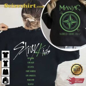 Stray Kids 2nd World Tour JYP Entertainment Kpop T-Shirt