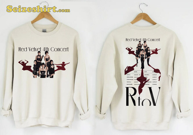 Red Velvet 4th Concert 2026 World Tour Shirt Red Velvet 4th Concert 2026 World Tour Shirt