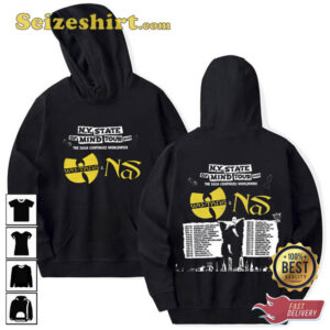 Wu-Tang Clan Nas My State Of Mind Tour 2026 Shirt