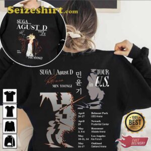 Suga Agust D Min Yoongi World Tour In U.S Crewneck Shirt