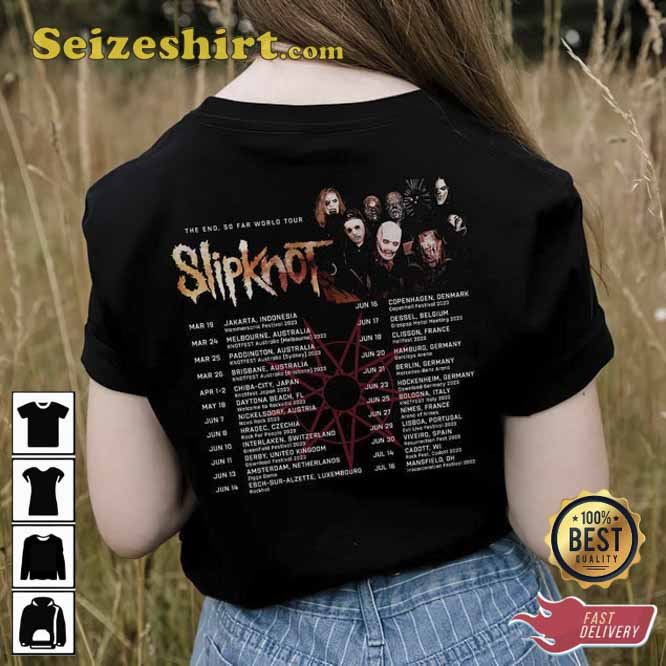 Vintage Slipknot Evolution Through The Year 2026 Tour T-shirt Vintage Slipknot Evolution Through The Year 2026 Tour T-shirt