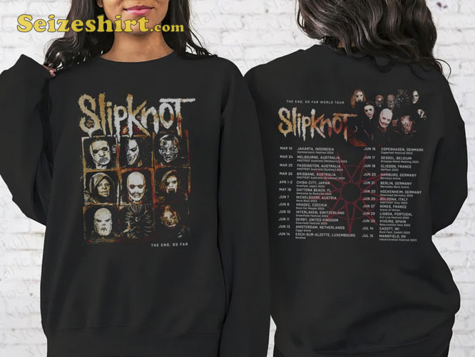 Vintage Slipknot Evolution Through The Year 2026 Tour T-shirt Vintage Slipknot Evolution Through The Year 2026 Tour T-shirt