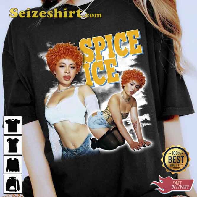 Vintage Ice Spice Graphic Unisex Tee Shirt Vintage Ice Spice Graphic Unisex Tee Shirt