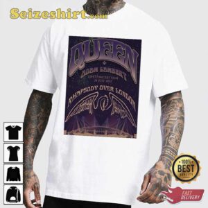 Rhapsody Over London Queen Adam Lambert Live Concert Film Unisex T-Shirt 2 Rhapsody Over London Queen Adam Lambert Live Concert Film Unisex T Shirt1.jpg