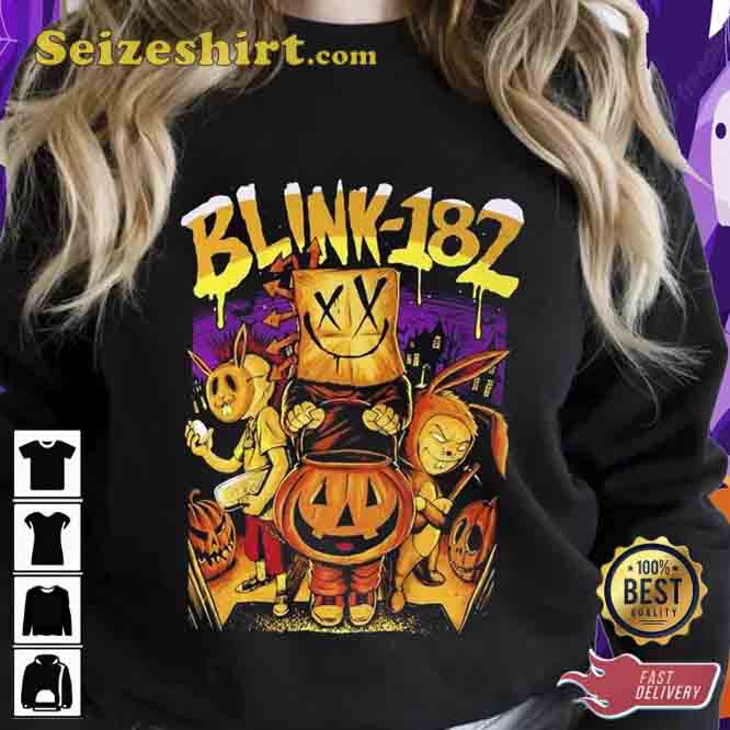 Graphic Blink-182 Band Halloween Unisex T-shirt Graphic Blink-182 Band Halloween Unisex T-shirt