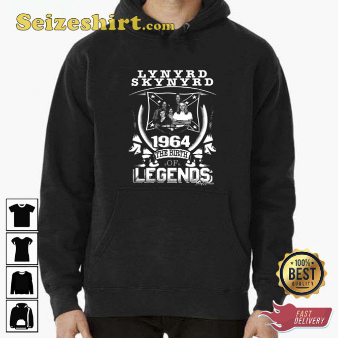 1964 The Birth Legend Lynyrd Skynyrd Vintage Unisex T-Shirt 1964 The Birth Legend Lynyrd Skynyrd Vintage Unisex T-Shirt