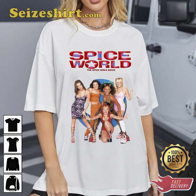 Vintage 90s Spice World The Spice Girls Movie T-shirt Vintage 90s Spice World The Spice Girls Movie T-shirt