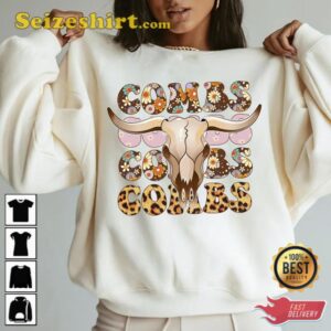 Luke Combs Western Boho Cow Skull Shirt 2.jpg
