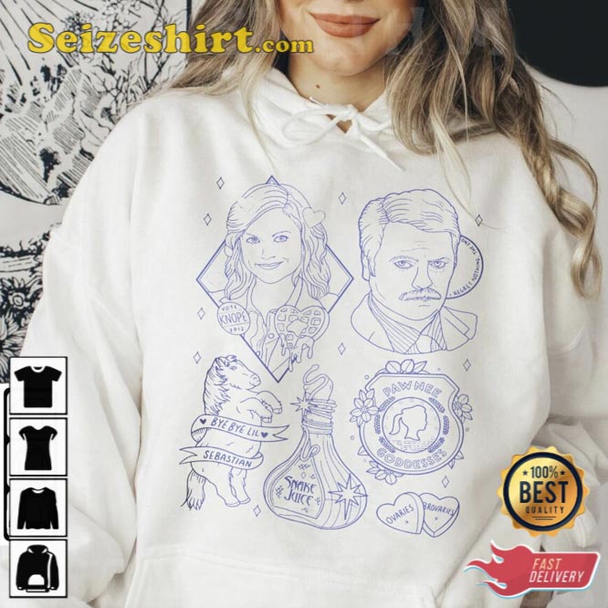 Parks And Recreation Doodle Art Lyric Album Song Music T-Shirt Parks And Recreation Doodle Art Lyric Album Song Music T-Shirt