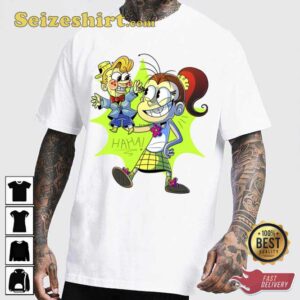 Luan Loud And Mr. Coconuts The Loud House Trending Unisex T Shirt2.jpg