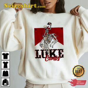 Western Luke Combs Bullhead Tour 2026 Merch Cowboy Skeleton Shirt
